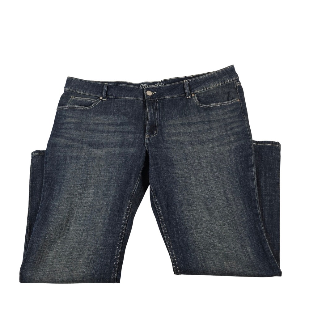 Wrangler Boot Cut Dark Wash‎ Denim Jeans Women's 24W x 32L